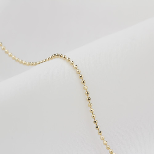 Glorria 14k Solid Gold Ball Chain Glorria 14k Solid Gold Ball Chain