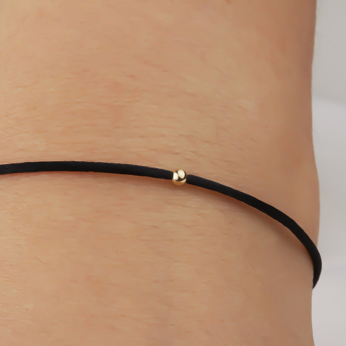 Glorria 14k Solid Gold Ball Rope Bracelet Glorria 14k Solid Gold Ball Rope Bracelet