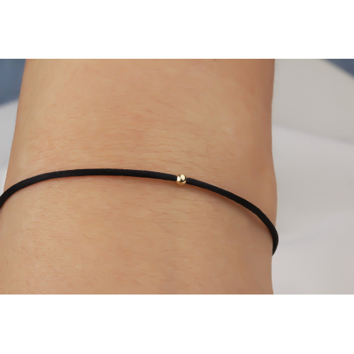 Glorria 14k Solid Gold Ball Rope Bracelet Glorria 14k Solid Gold Ball Rope Bracelet