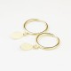 Glorria 14k Solid Gold Oval Drop Earrings Glorria 14k Solid Gold Oval Drop Earrings