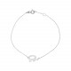 Glorria 14k Solid Gold White Elephant Bracelet