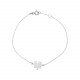 Glorria 14k Solid Gold White Puzzle Bracelet