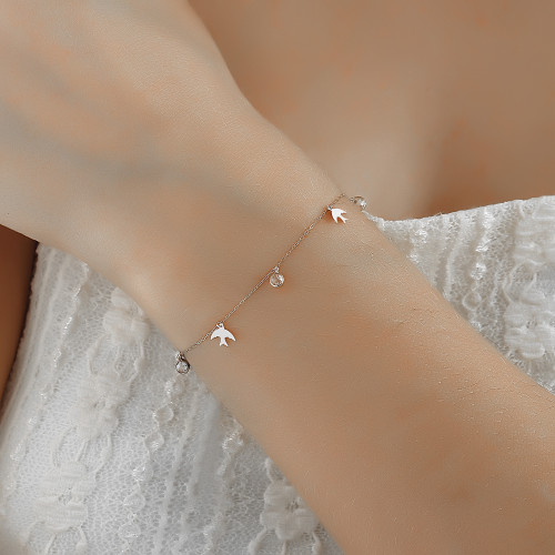 Glorria 14k Solid Gold White Phoenix Bracelet Glorria 14k Solid Gold White Phoenix Bracelet