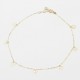 Glorria 14k Solid Gold Flower Anklet Glorria 14k Solid Gold Flower Anklet