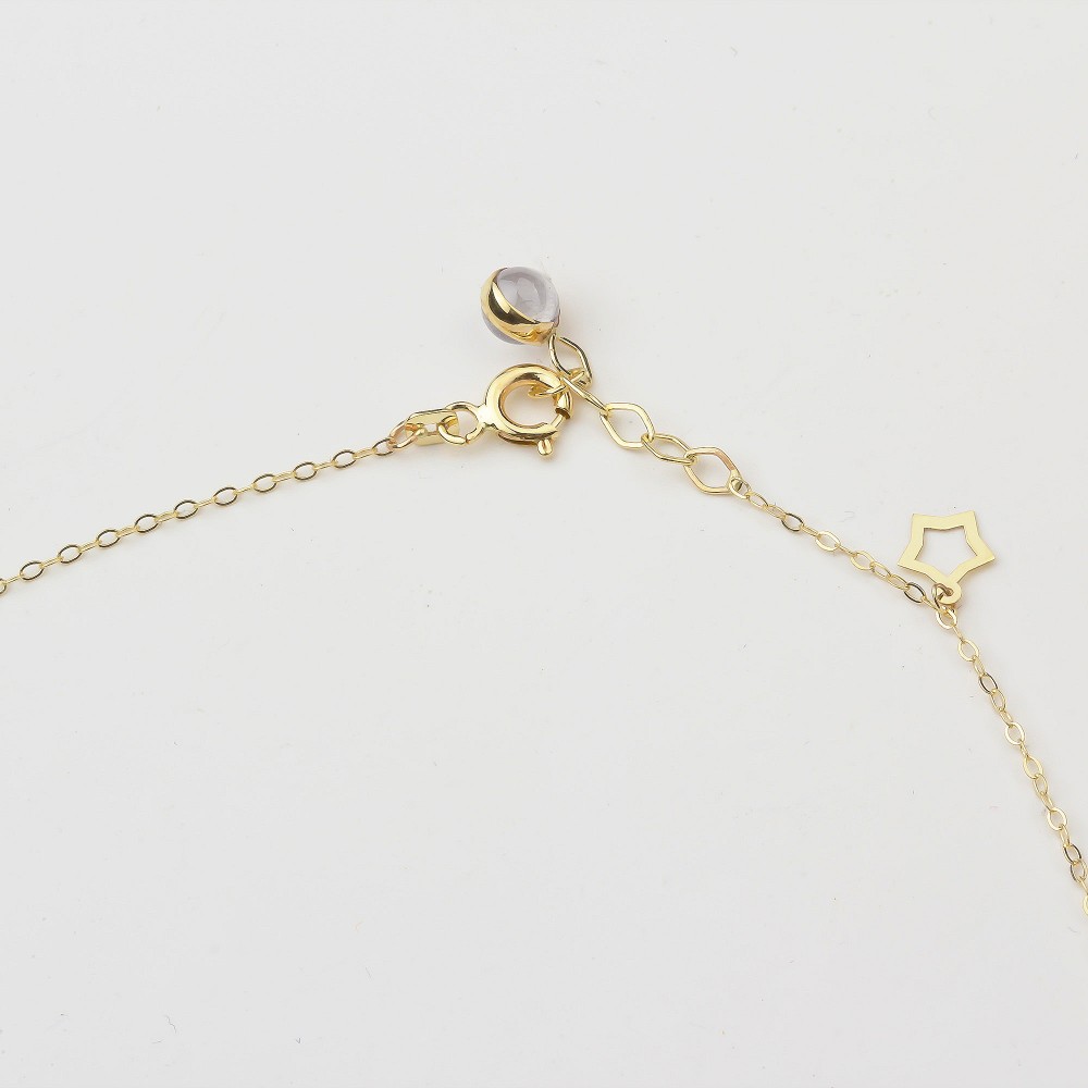 Glorria 14k Solid Gold Star Anklet Glorria 14k Solid Gold Star Anklet