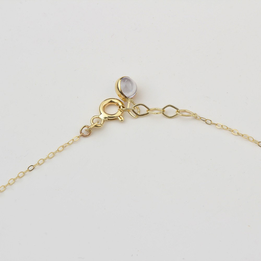 Glorria 14k Solid Gold Infinity Anklet Glorria 14k Solid Gold Infinity Anklet
