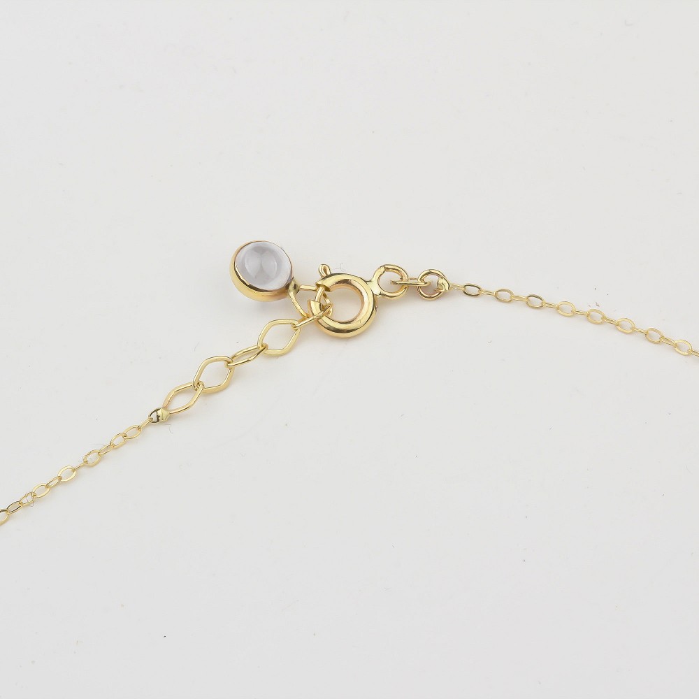 Glorria 14k Solid Gold Circle Anklet Glorria 14k Solid Gold Circle Anklet