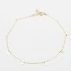 Glorria 14k Solid Gold Circle Anklet Glorria 14k Solid Gold Circle Anklet