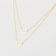 Glorria 14k Solid Gold Twice Heart Necklace Glorria 14k Solid Gold Twice Heart Necklace