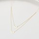 Glorria 14k Solid Gold Twice Heart Necklace Glorria 14k Solid Gold Twice Heart Necklace
