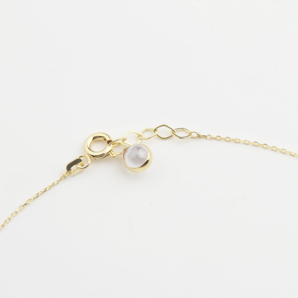 Glorria 14k Solid Gold Oyster Anklet Glorria 14k Solid Gold Oyster Anklet