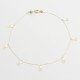Glorria 14k Solid Gold Pineapple Anklet Glorria 14k Solid Gold Pineapple Anklet