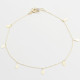 Glorria 14k Solid Gold Water Drop Anklet Glorria 14k Solid Gold Water Drop Anklet