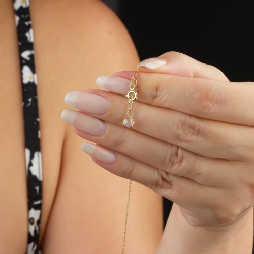 Glorria 14k Solid Gold Cherry Necklace Glorria 14k Solid Gold Cherry Necklace