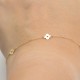 Glorria 14k Solid Gold Flower Bracelet Glorria 14k Solid Gold Flower Bracelet