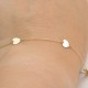 Glorria 14k Solid Gold Heart Bracelet Glorria 14k Solid Gold Heart Bracelet