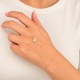 Glorria 14k Solid Gold Clover Hand Chain Glorria 14k Solid Gold Clover Hand Chain