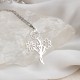 Glorria 925k Sterling Silver Personalized Multiple Birth Flower Necklace