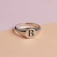 Glorria 925k Sterling Silver Custom Letter Ring