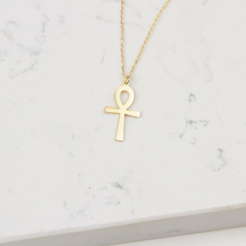 Glorria 925k Sterling Silver Ankh Necklace Glorria 925k Sterling Silver Ankh Necklace