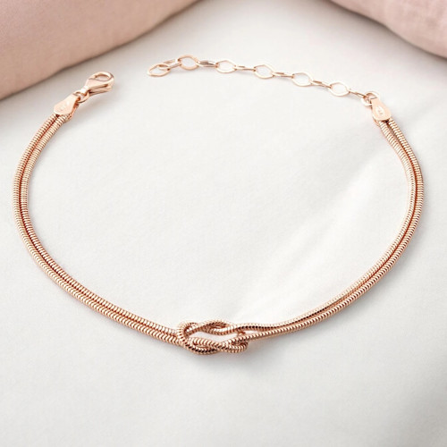 Glorria 925k Sterling Silver Knot Bracelet Glorria 925k Sterling Silver Knot Bracelet