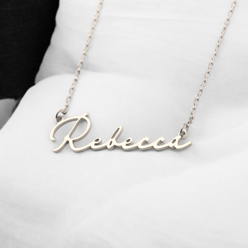 Glorria 925k Sterling Silver Personalized Name Necklace Glorria 925k Sterling Silver Personalized Name Necklace