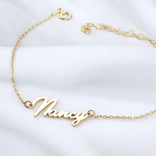 Glorria 925k Sterling Silver Personalized Name Bracelet Glorria 925k Sterling Silver Personalized Name Bracelet