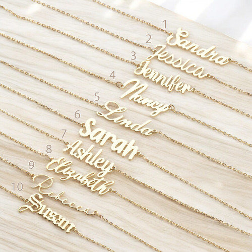 Glorria 925k Sterling Silver Personalized Name Bracelet Glorria 925k Sterling Silver Personalized Name Bracelet