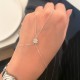 Glorria Sterling Silver Clover Hand Chain Bracelet Glorria Sterling Silver Clover Hand Chain Bracelet