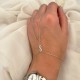 Glorria Sterling Silver Infinity Hand Chain Bracelet Glorria Sterling Silver Infinity Hand Chain Bracelet