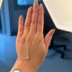 Glorria Sterling Silver Halo Hand Chain Bracelet Glorria Sterling Silver Halo Hand Chain Bracelet