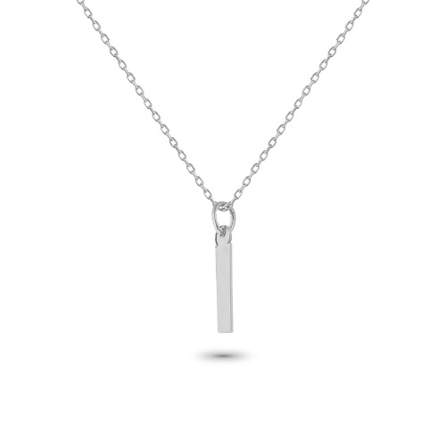 Glorria 925k Sterling Silver Letter İ Necklace