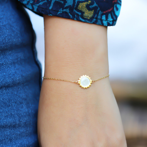 Glorria 925k Sterling Silver Sun Bracelet Glorria 925k Sterling Silver Sun Bracelet