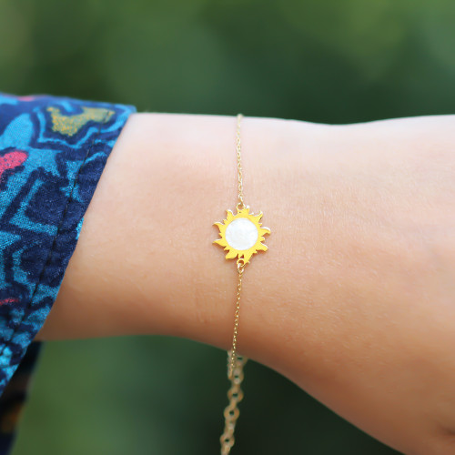 Glorria 925k Sterling Silver Sun Bracelet Glorria 925k Sterling Silver Sun Bracelet