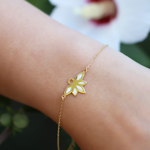 Glorria 925k Sterling Silver Lotus Bracelet Glorria 925k Sterling Silver Lotus Bracelet