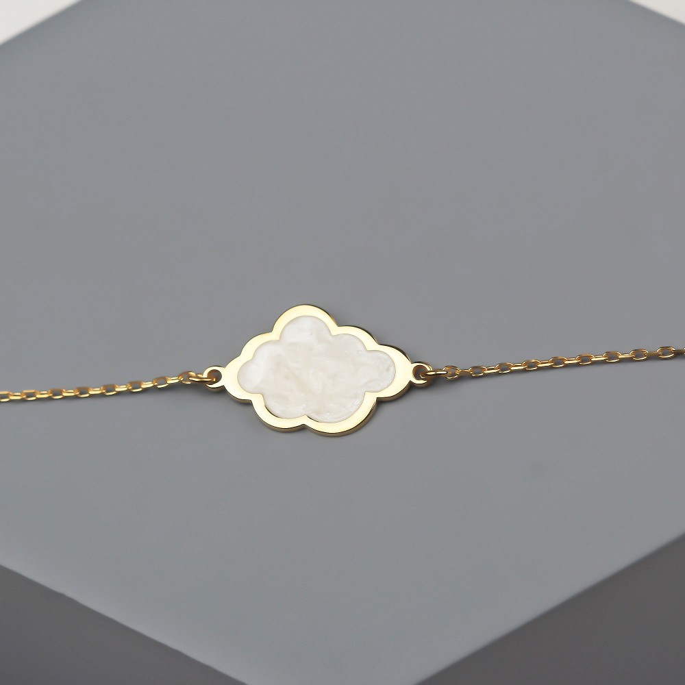 Glorria 925k Sterling Silver Cloud Bracelet