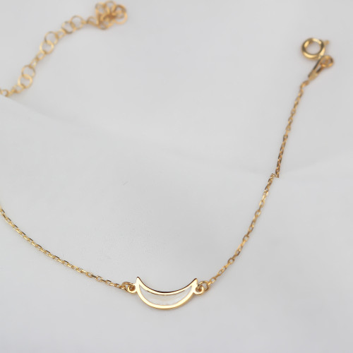 Glorria 925k Sterling Silver Crescent Bracelet Glorria 925k Sterling Silver Crescent Bracelet