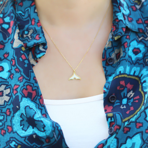 Glorria 925k Sterling Silver Mermaid Necklace Glorria 925k Sterling Silver Mermaid Necklace