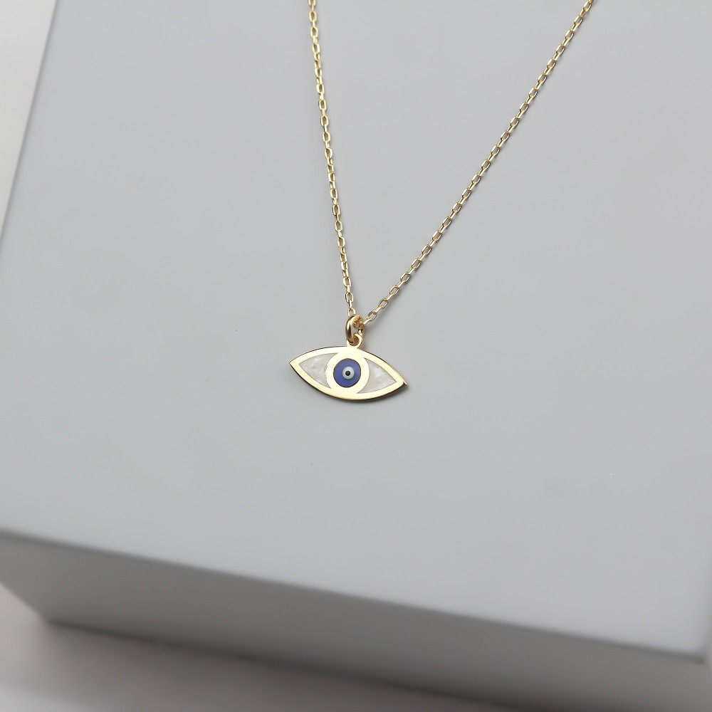 Glorria 925k Sterling Silver Eye Necklace