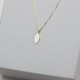 Glorria 925k Sterling Silver Geo Necklace