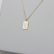 Glorria 925k Sterling Silver Geo Necklace