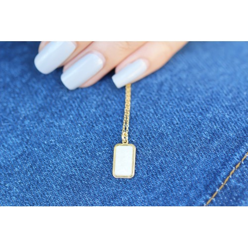 Glorria 925k Sterling Silver Geo Necklace Glorria 925k Sterling Silver Geo Necklace