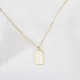 Glorria 925k Sterling Silver Geo Necklace