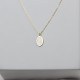 Glorria 925k Sterling Silver Geo Necklace