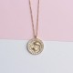 Glorria 925k Sterling Silver Pisces Zodiac Necklace