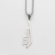 Glorria 925k Sterling Silver Personalized Name Ice Hockey Stick Necklace