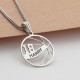 Glorria 925k Sterling Silver Personalized Name and Number Basketball Necklace