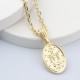 Glorria 925k Sterling Silver Cross and Virgin Mary Necklace Glorria 925k Sterling Silver Cross and Virgin Mary Necklace