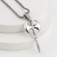 Glorria Sterling Silver Viking Axe Necklace