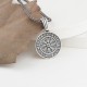 Glorria Sterling Silver Viking Vegvisir Compass Necklace Glorria Sterling Silver Viking Vegvisir Compass Necklace